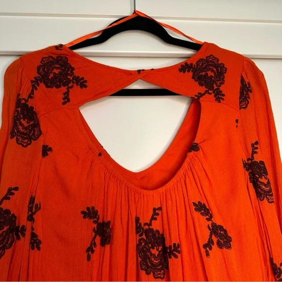 Free People Emma Austen Cotton Long Sleeve Mini Dress - Picture 9 of 10